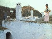 John Singer Sargent View of Capri oil on canvas